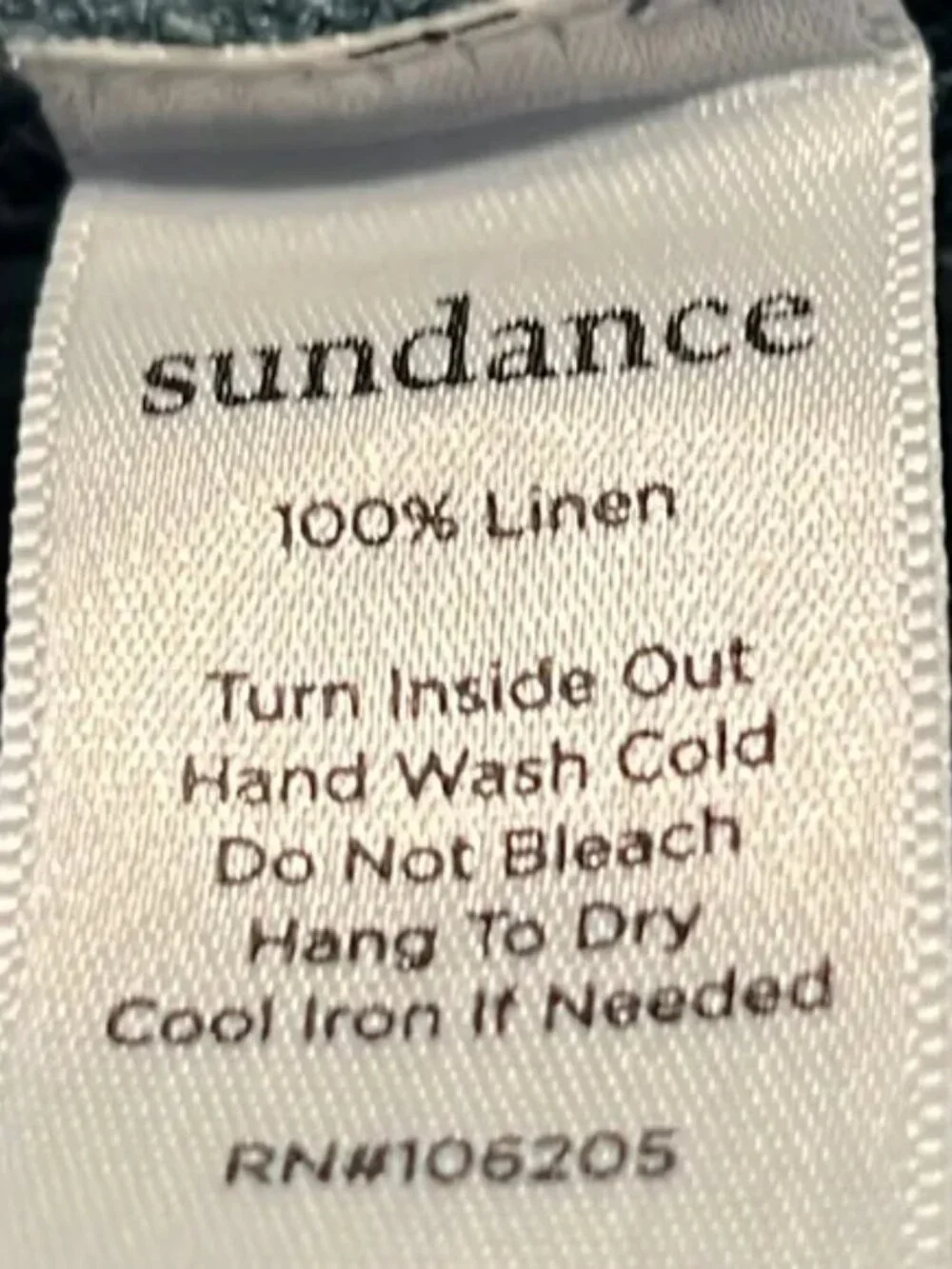 Sundance Catalog Hannah Linen Overalls Sz Large Petite Soft Turquoise Green - Picture 6 of 8